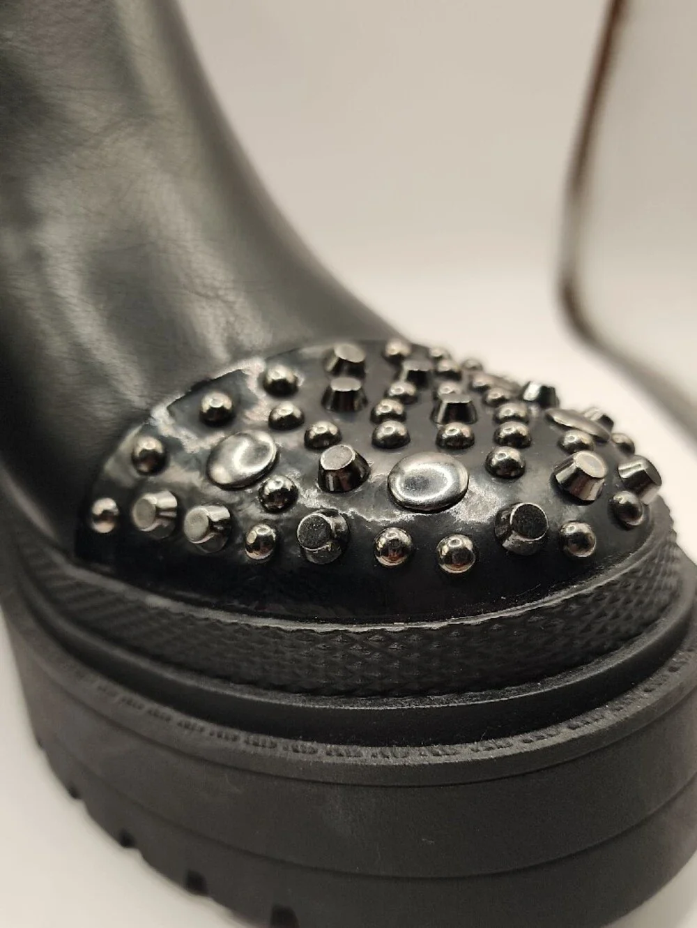 Jessica Simpson Black Studded Chelsea Platform Booties
